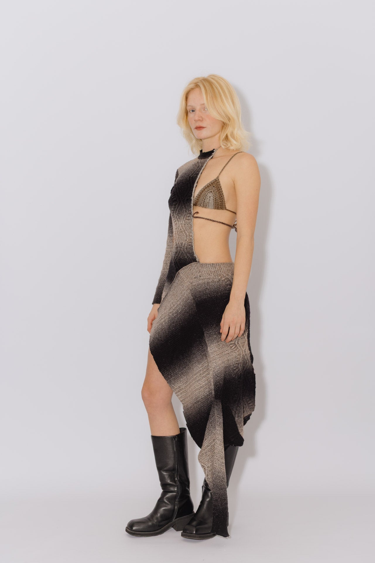 Vestido magas inversas