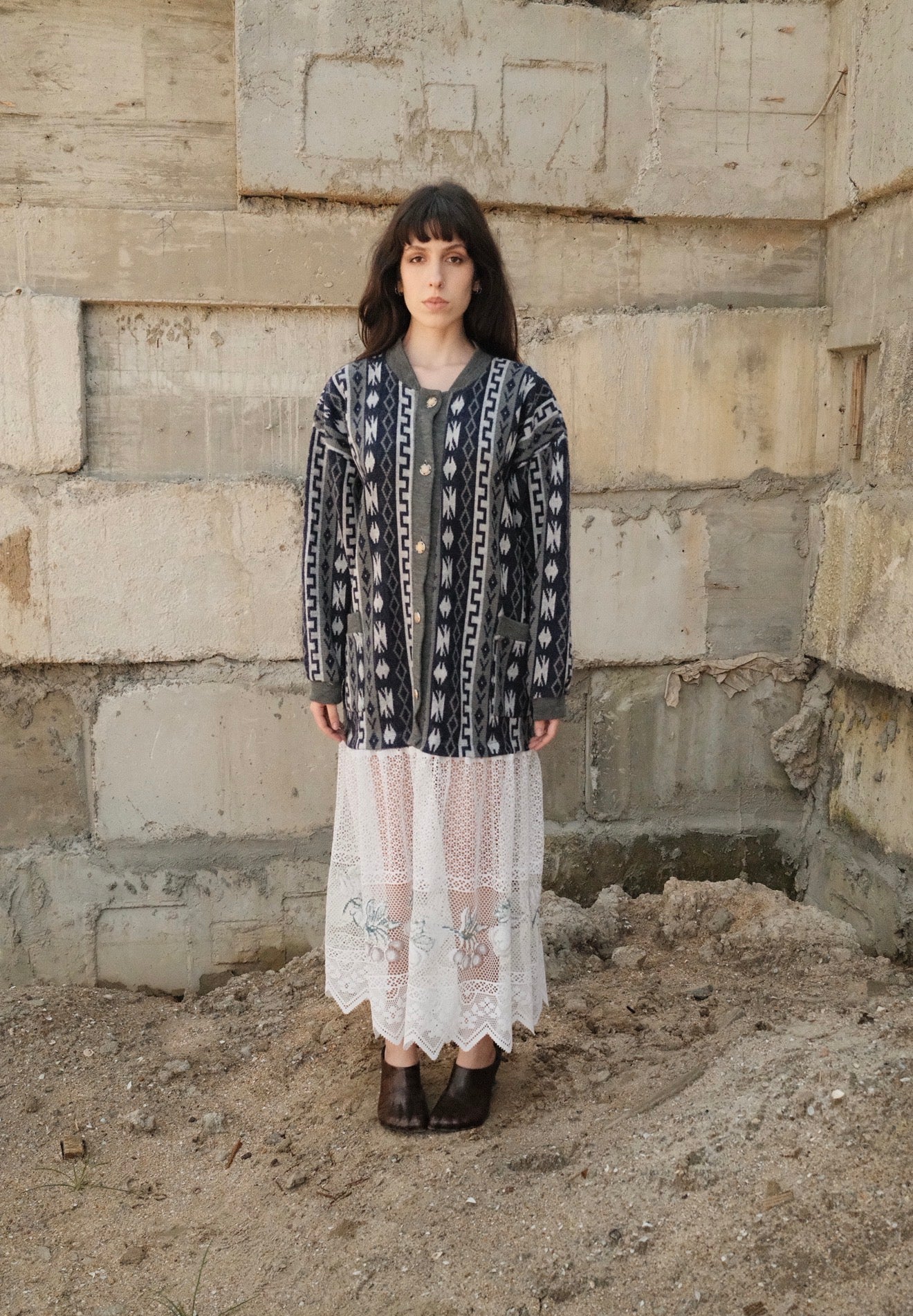 Vestido vovó cortina