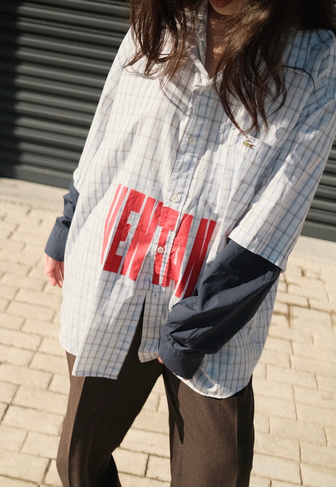 CAMISA VNTA MANGA SOBREPOSTA