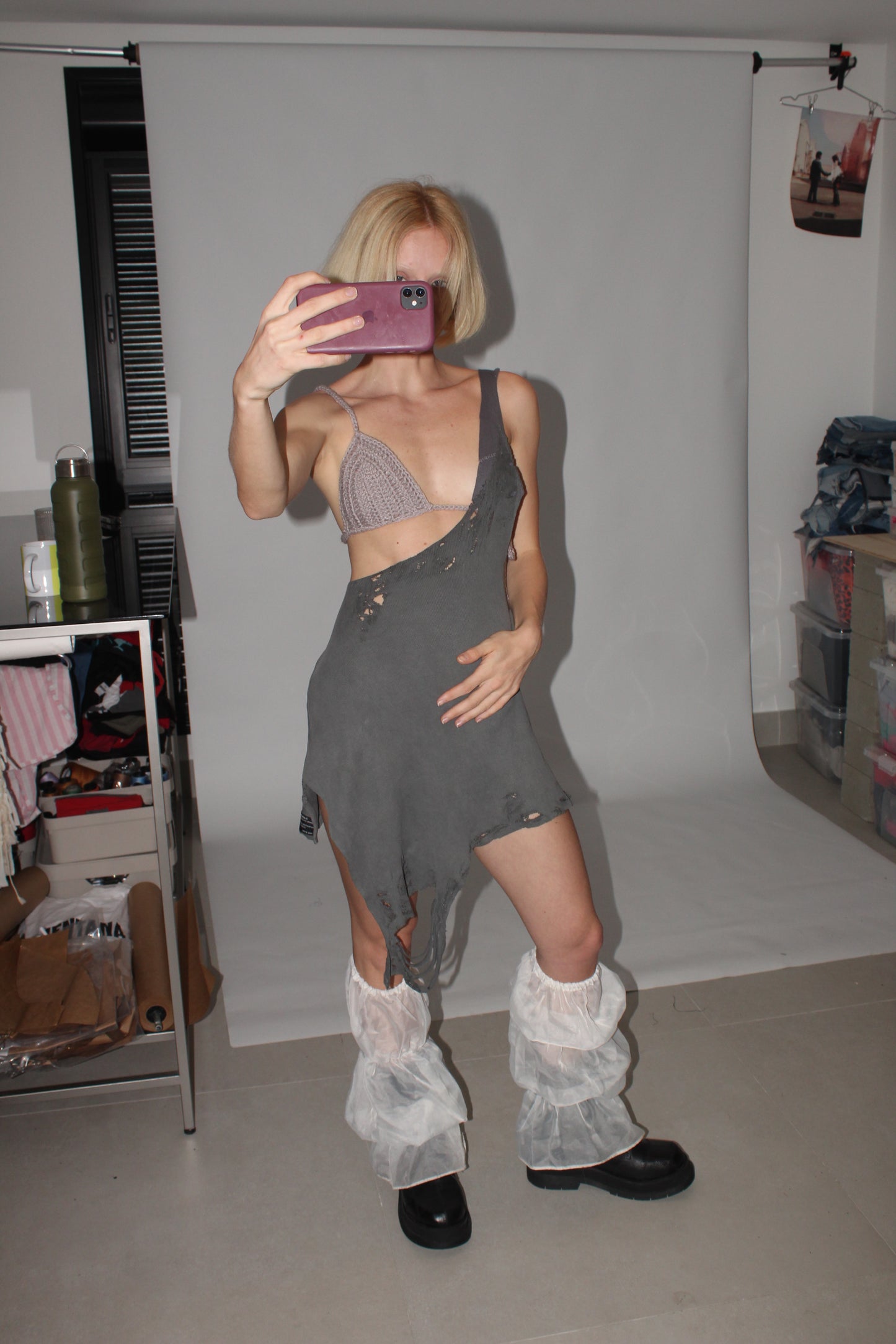 Vestido Regatão crochê
