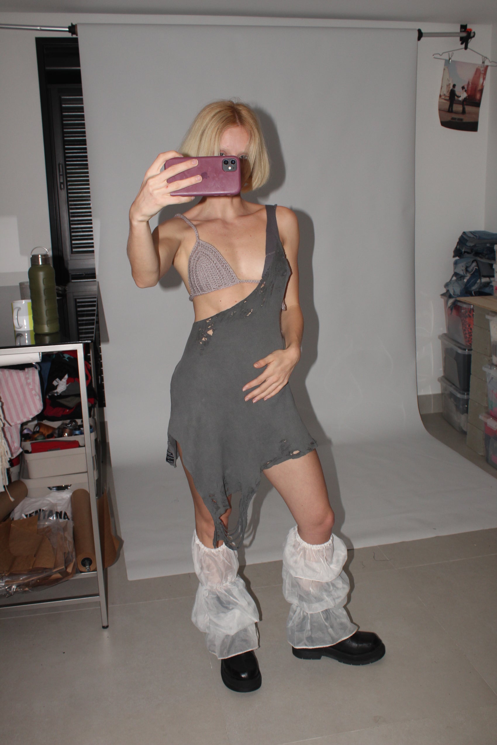 Vestido Regatão crochê