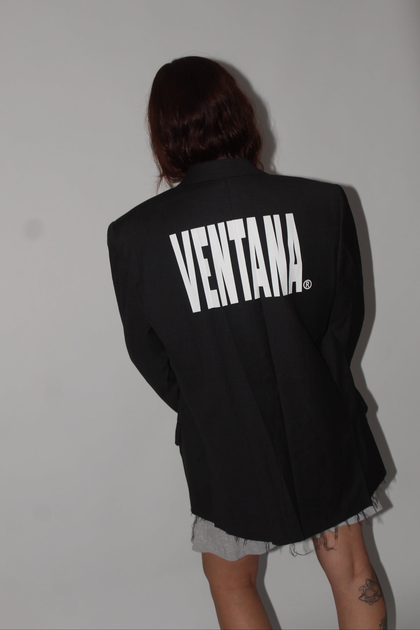 Blazer Silk Ventana® Preto