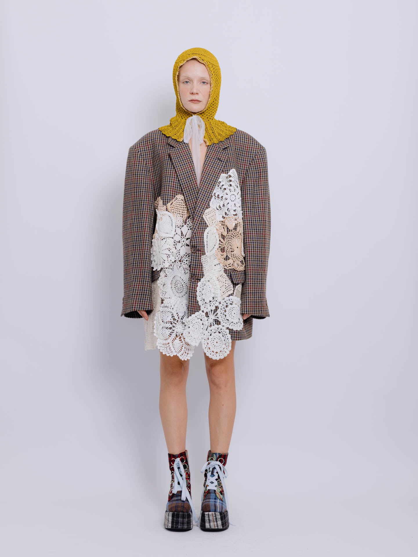 BLAZER CROCHê e xadrez