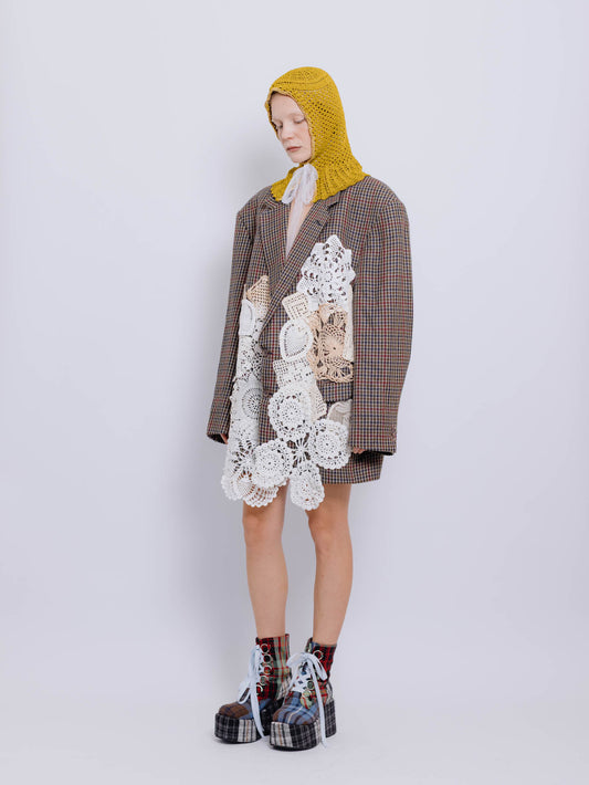 BLAZER CROCHê e xadrez