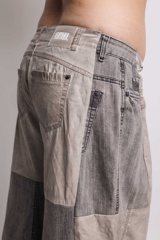 Calça Patchwork Jeans • TAM 42