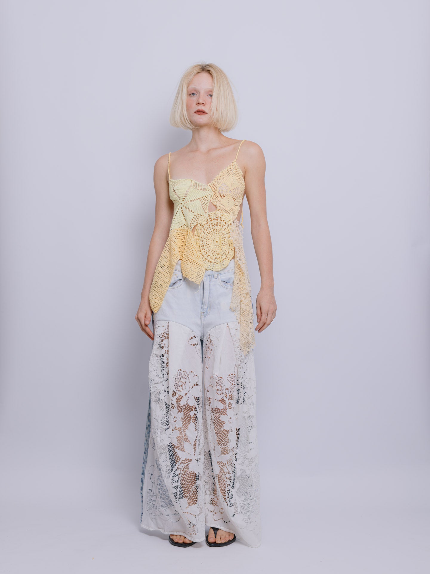 Calça Cortina e Jeans