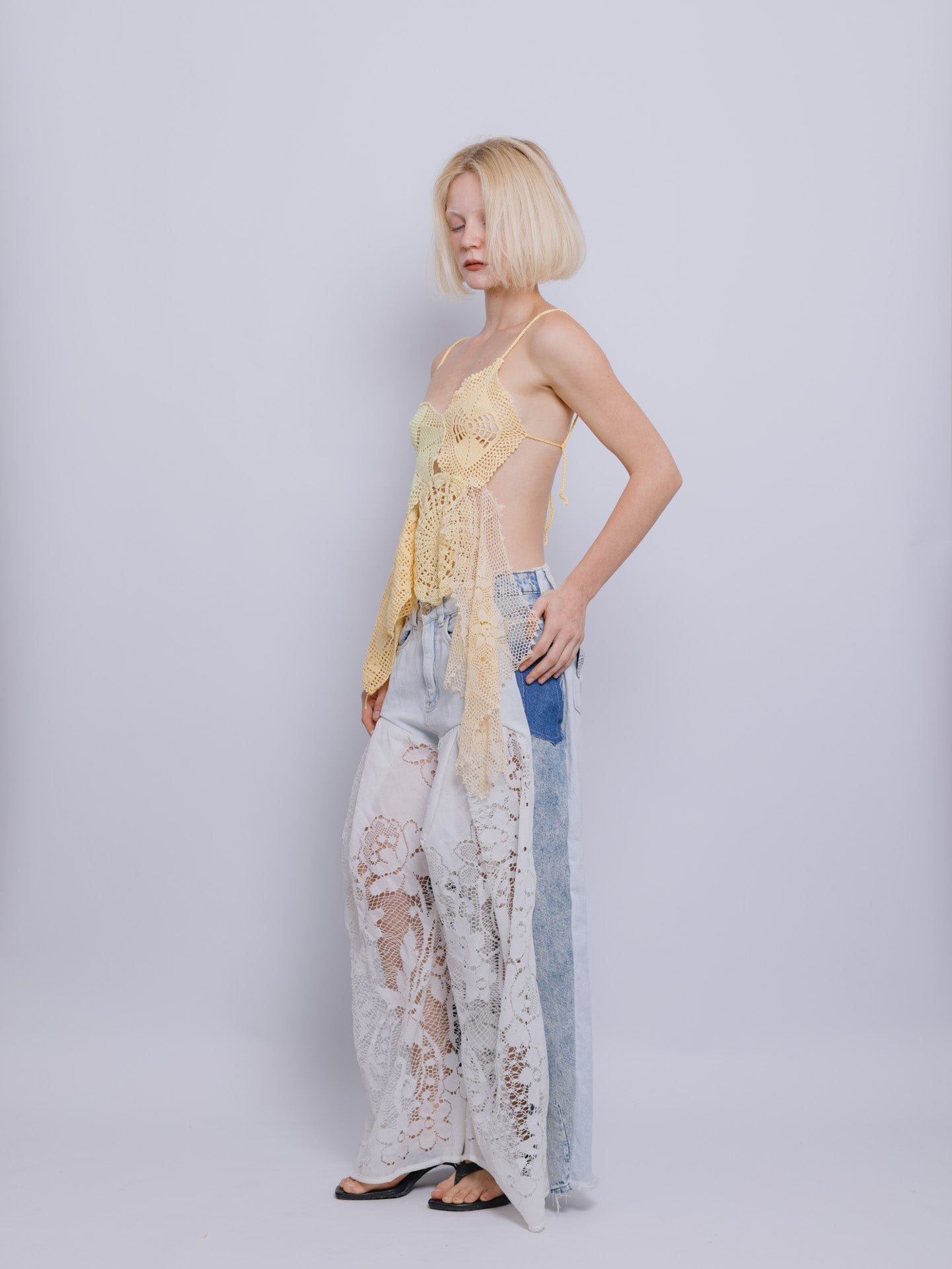 Calça Cortina e Jeans