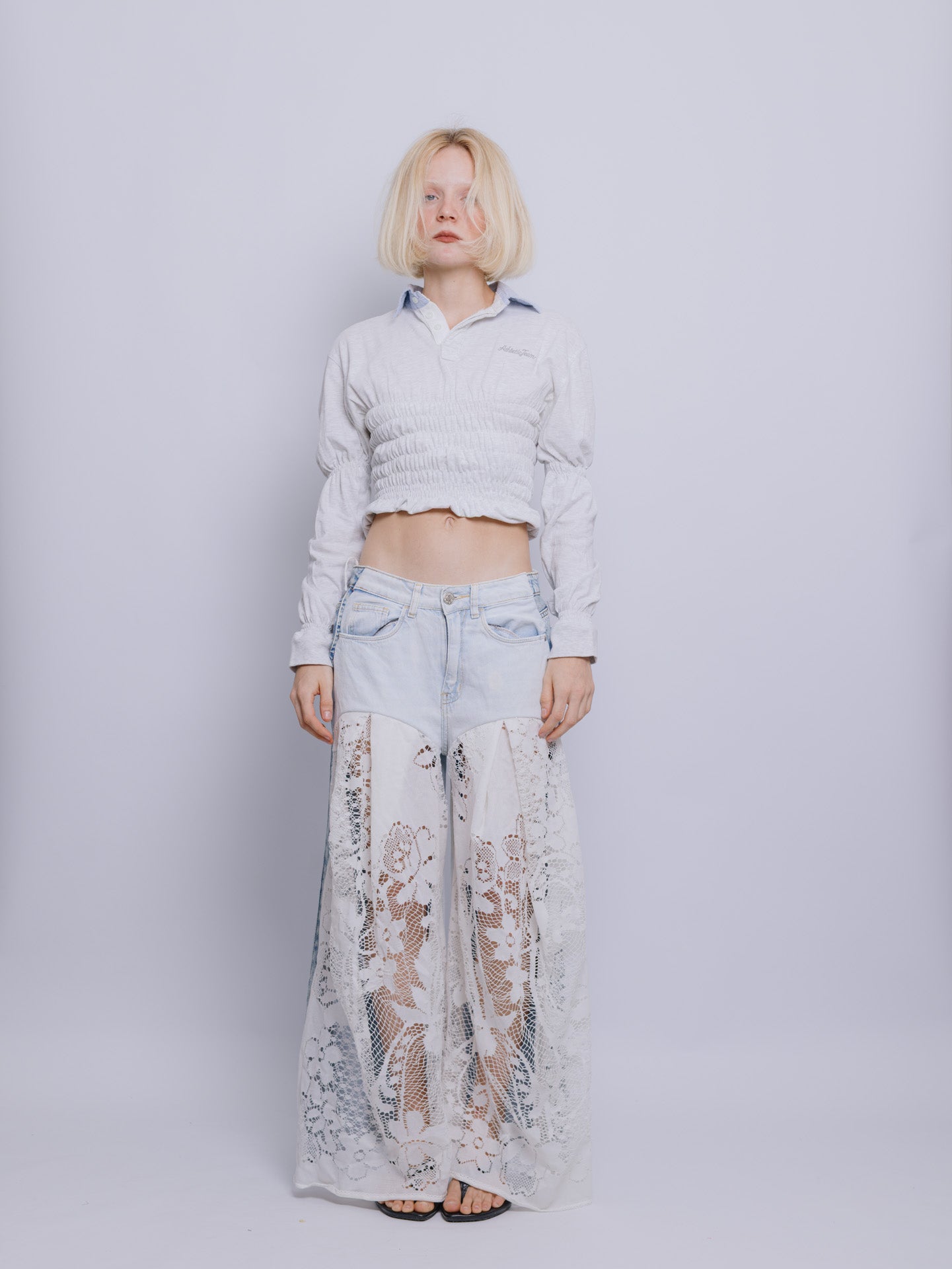 Calça Cortina e Jeans