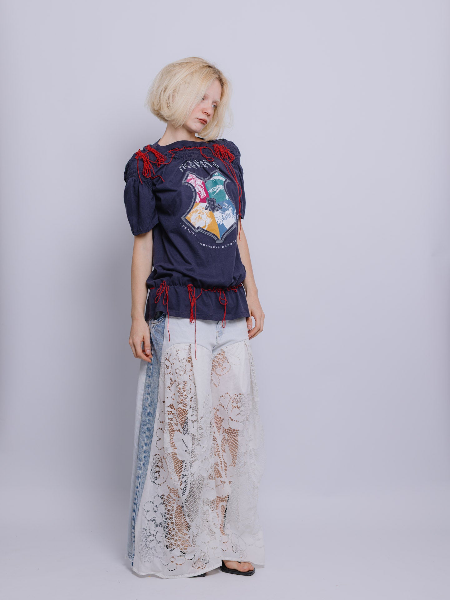 Calça Cortina e Jeans